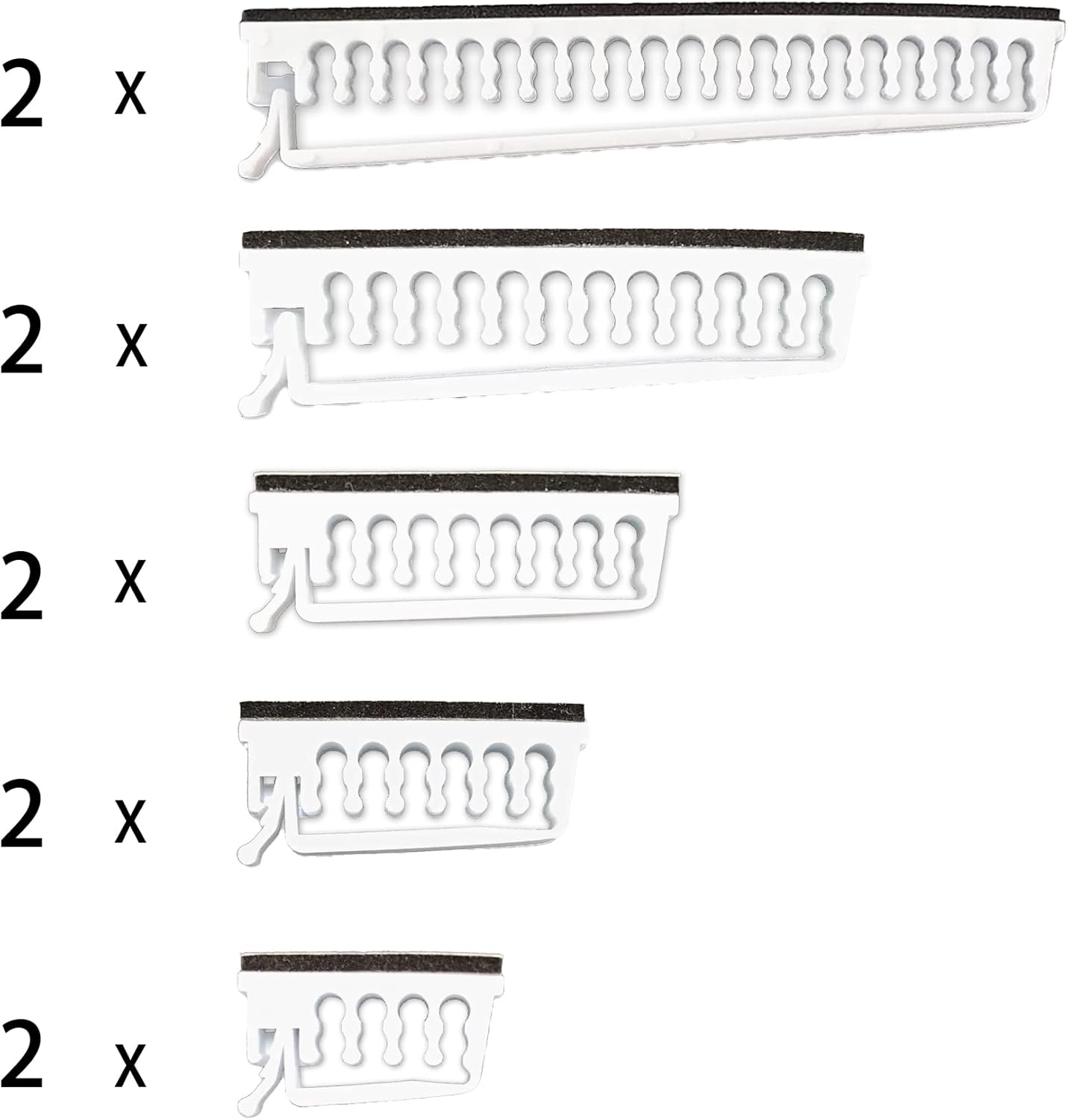 Formulamod Self Adhesive Cable Clip Kit, Sleeve Management Tools Wire Organizer Comb Computer Case Cable Clips, Multipurpose Wire Clamps (White)