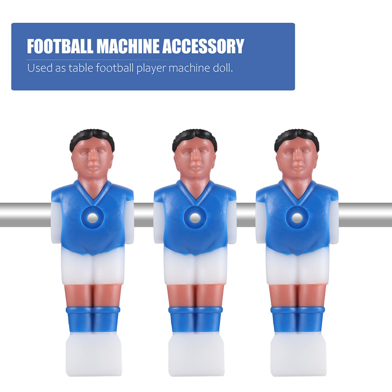 16 Piezas Muñeca de fútbol pequeño Jugadores de futbolín Foosball futbolines reemplazables Reemplazo de de futbolín Juguetes de Futbol Juegos de Futbol Resina