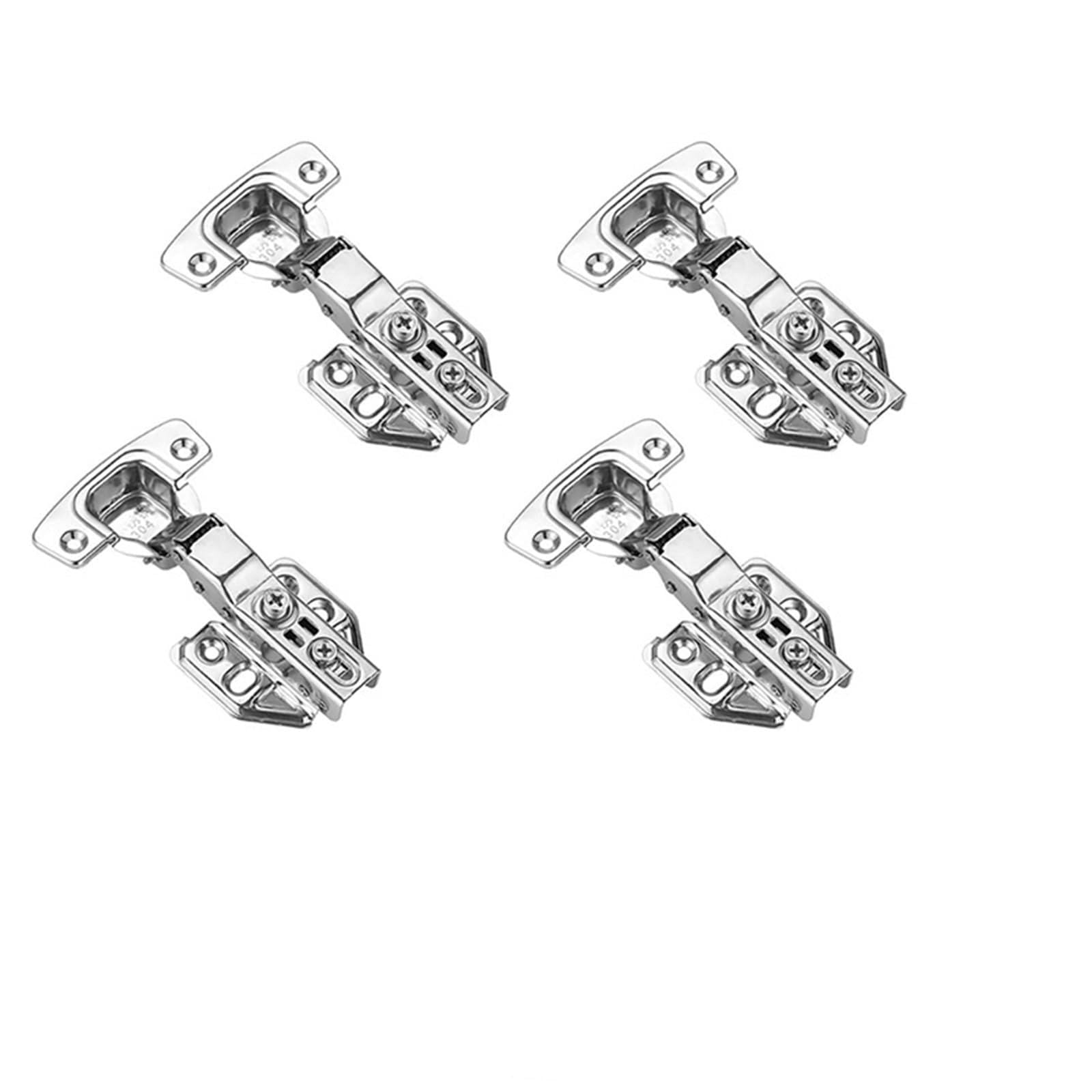 Jfnklfg Half Overlay 4Pcs Door Hinges 2-20Pcs Cabinet Door Hinges