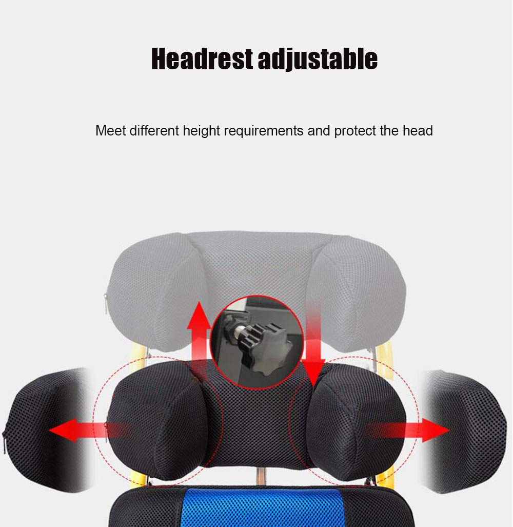 Wózek inwalidzki, dziecięce wózki inwalidzkie 20 kg transport medyczny ergonomiczny zaawansowany wygodny podłokietnik regulowane plecy nogi 90 kg obciążenie 40 * 36 cm siedzisko dla dzieci, B