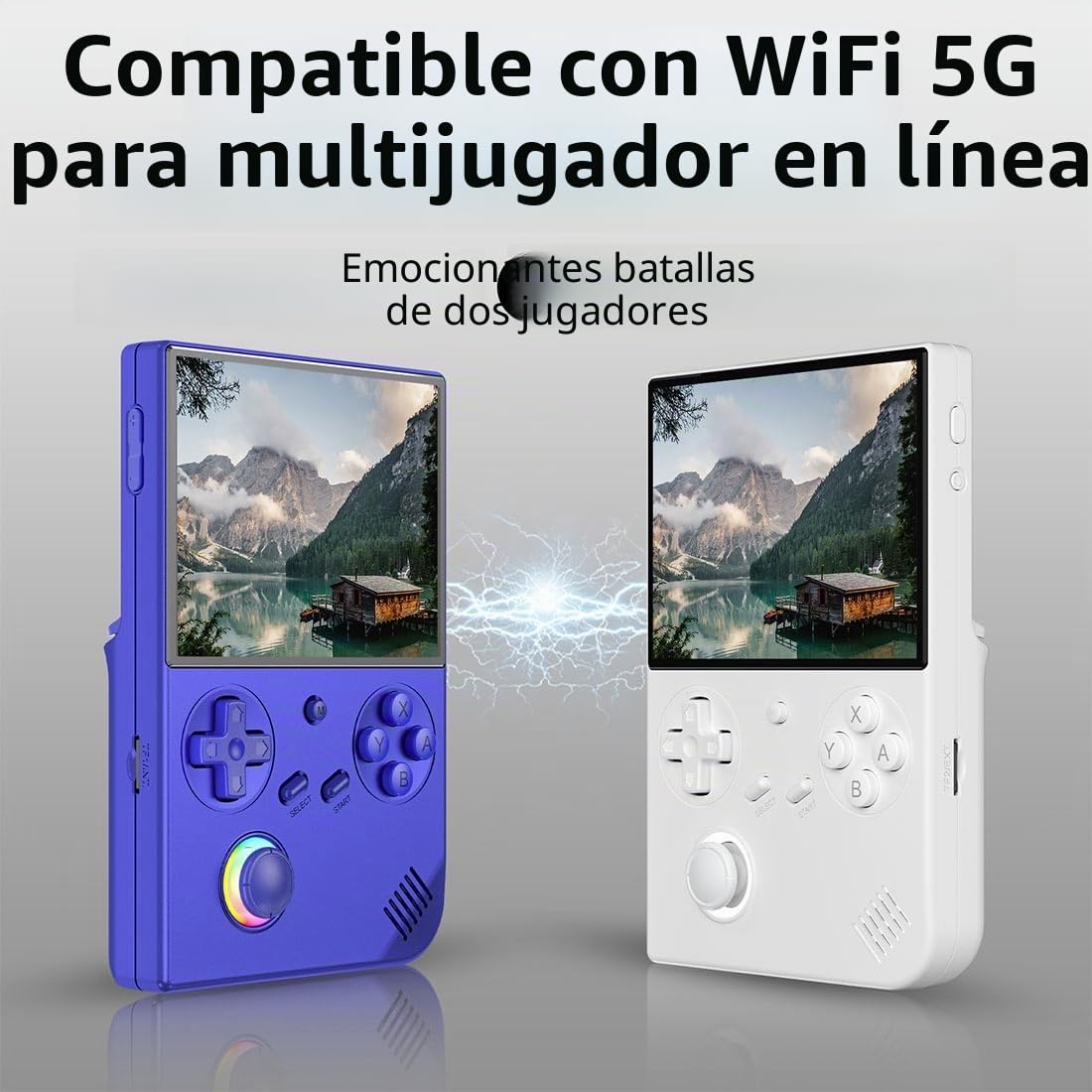 RG40XXV - Consola de Juegos portátil , Pantalla Vertical de 4 Pulgadas, Consola de Juegos Retro Compatible con CPU Linux Cortex-A53, Efectos de iluminación