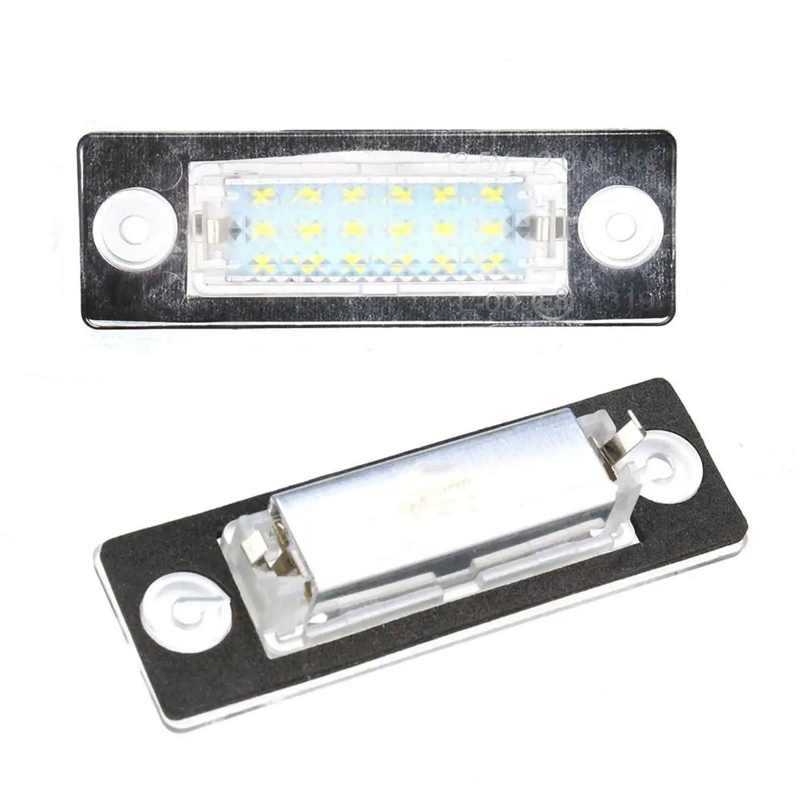 Luz de matrícula (2 Unidades) LED para matrícula de Coche, Compatible con VW Transporter T5 Multivan, Caravelle, Passat Caddy, Touran y Golf.