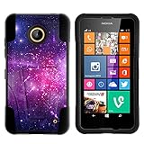 Nokia Lumia 635 Case, Nokia Lumia 630 Case, Durable Hybrid STRIKE Impact Kickstand Case with Art Pattern Designs for Nokia Lumia 635, 630 (AT&T, Sprint, T Mobile, Cricket, Virgin Mobile, Boost Mobile, MetroPCS) from MINITURTLE | Includes Clear Screen Protector and Stylus Pen - Heavenly Stars