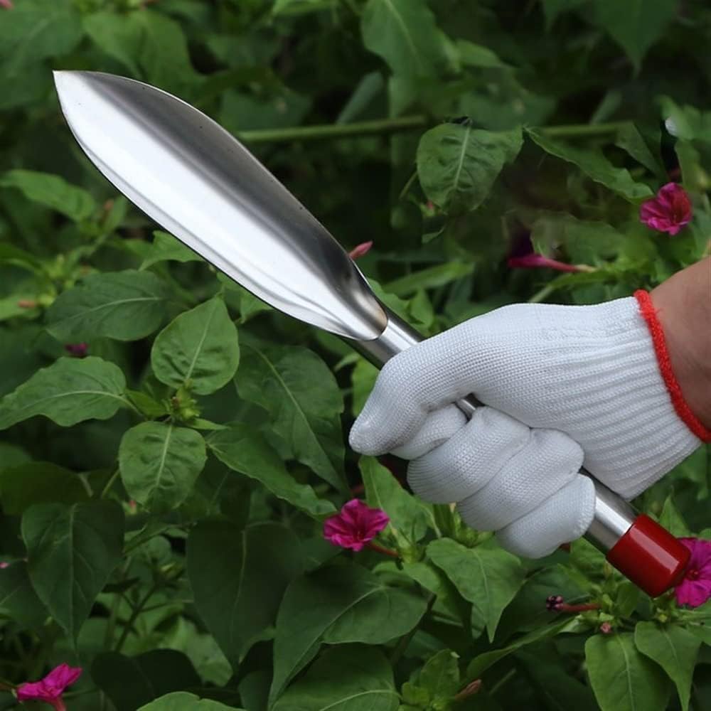 Robustes Edelstahl-Gartenkellen-Set zum Eintopfen, Graben, Umpflanzen und Jäten – langlebige manuelle Werkzeuge