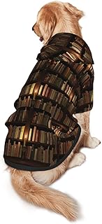 Biblioteka półka na książki nadruk ubrania dla psa bluza z kapturem dla zwierząt domowych odzież bluzy z kapturem zima średnia i duża bluza