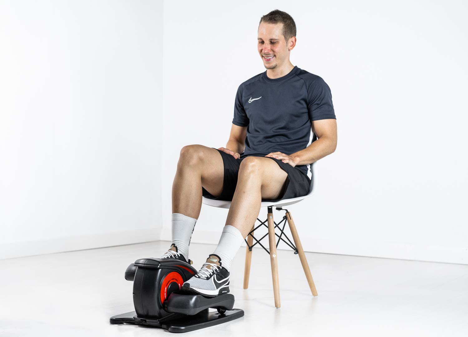 ECODE Mini elektryczny rower eliptyczny Desk Motion, wyświetlacz LED, pedałowanie, 20 poziomów, 5 funkcji, pilot ECO-804