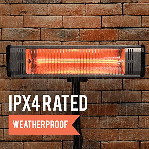 Heat Storm HS-1500-TT Infrared Heater with Tripod and 7 ft Cord, Black