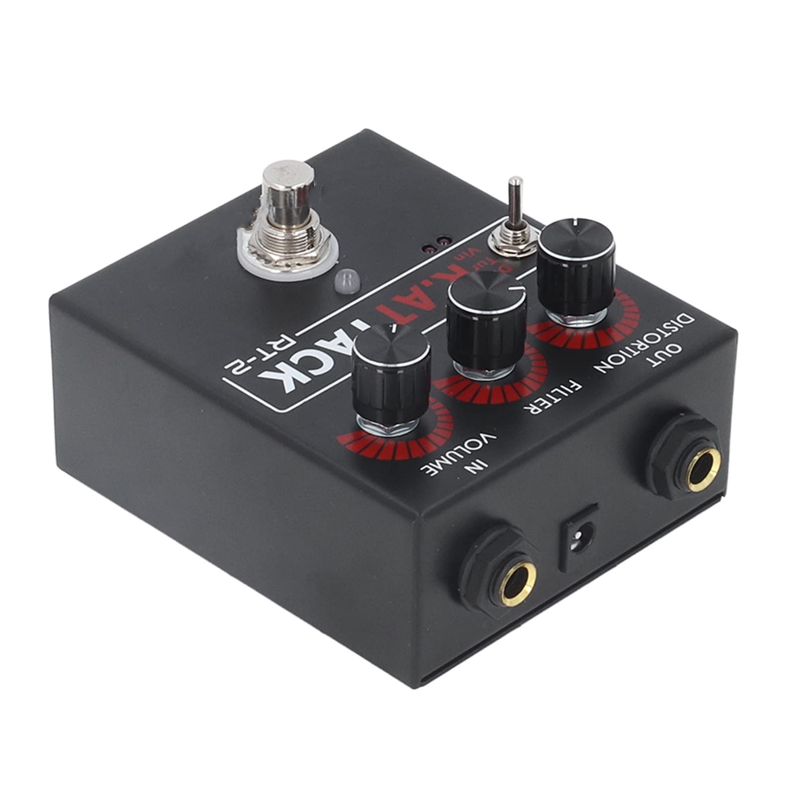 Pedał Efektów Gitarowych, Stop Aluminium, 3 Tony Biegów do Gitary Elektrycznej i Basu, Lekki pedał Mini Distortion dla Muzyków