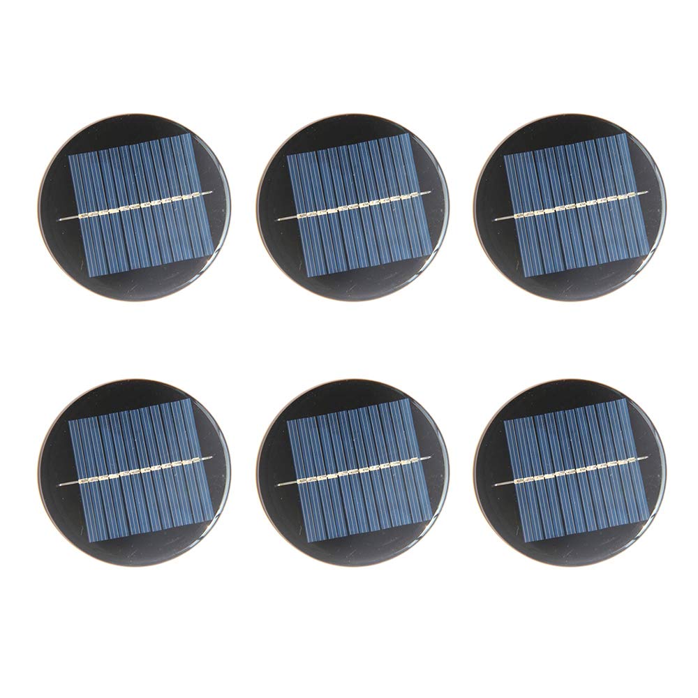 Nuzamas, set di 6 mini celle a pannello solare 6 V 90 mm per energia solare, fai da te casa, giardino, progetti scientifici – Giocattoli – Caricabatteria