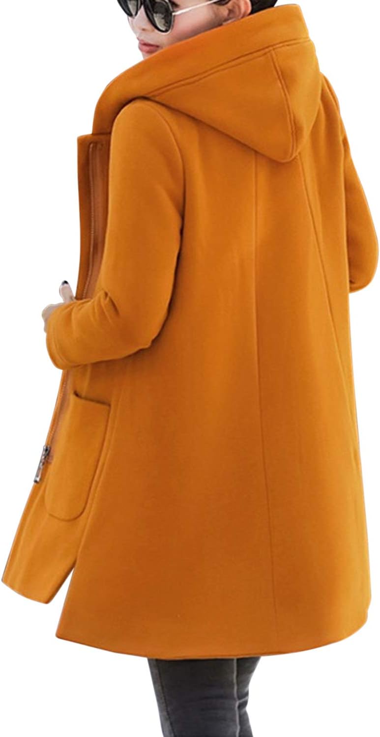 Petalum Dames capuchonpullover wollen jas vrouwen sherpa jassen lange mouwen ritssluiting solide kleur met zakken, wijnrood, M