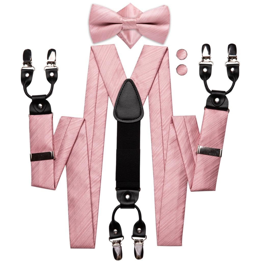 Bretelles en soie anti-glisse avec accessoires pour un costume impeccable