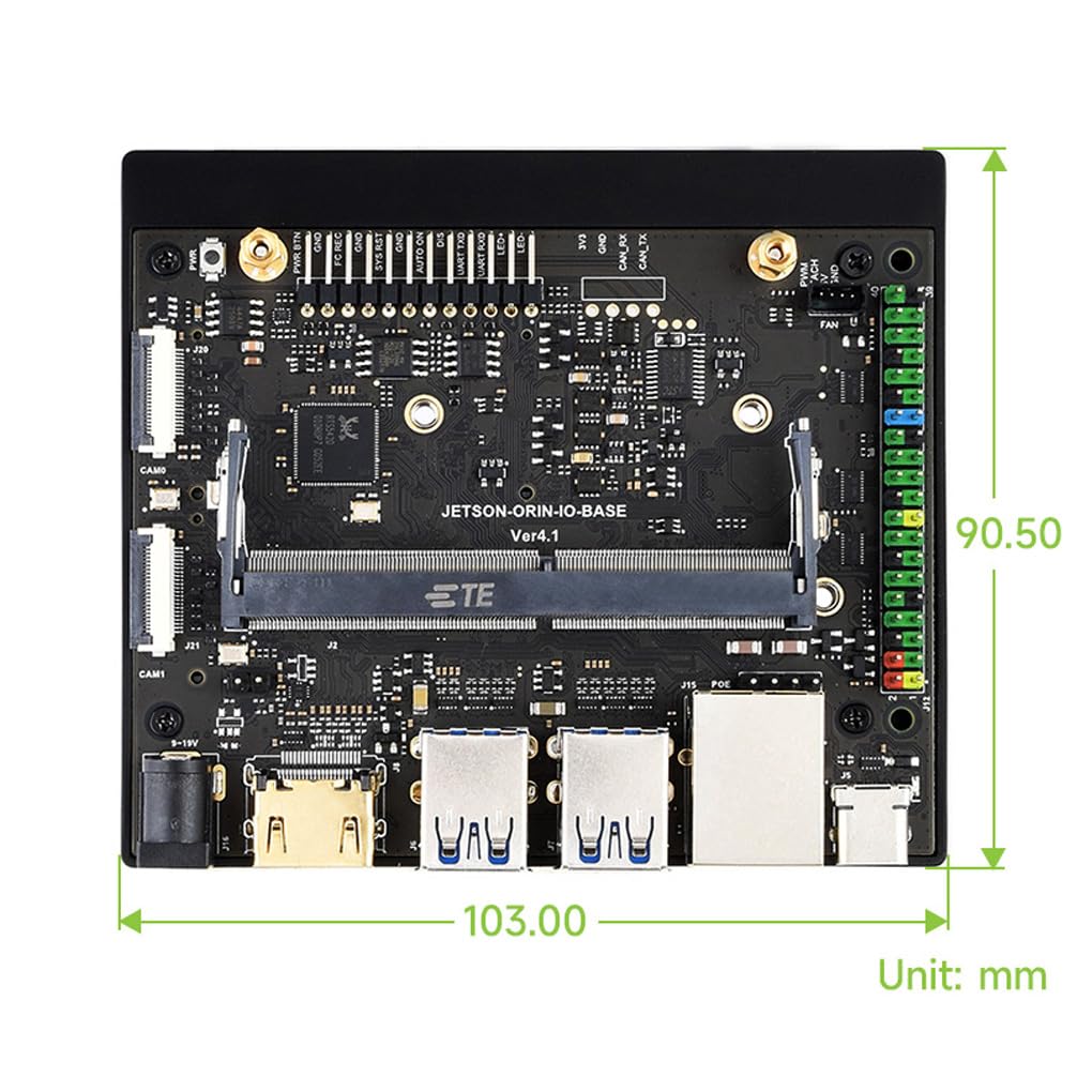 Waveshare Jetson Orin Nano/NX Super Base Board HDMI Version, Based on Jetson Orin Nano/NX AI Module