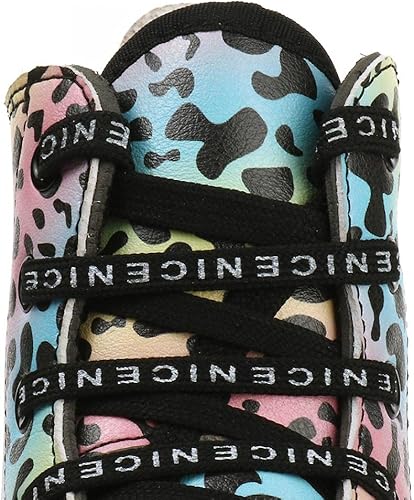 Miniatura 4 de Patines unisex de doble fila, cuatro ruedas, patines altos, patrón de rayos, para principiantes, mujeres, hombres, niños y niñas