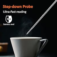 Vista 8 de Termómetro digital para dulces de 10 pulgadas de largo con clip para olla, termómetro para freír profundo, pantalla giratoria, el mejor termómetro