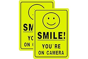 2-Pack Smile Your On Camera Yard Signs