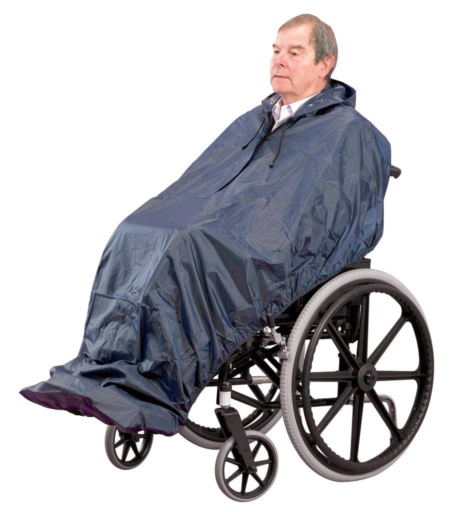 Homecraft Wheelchair Mac, Long Length, 100 Waterproof Poncho (Eligible