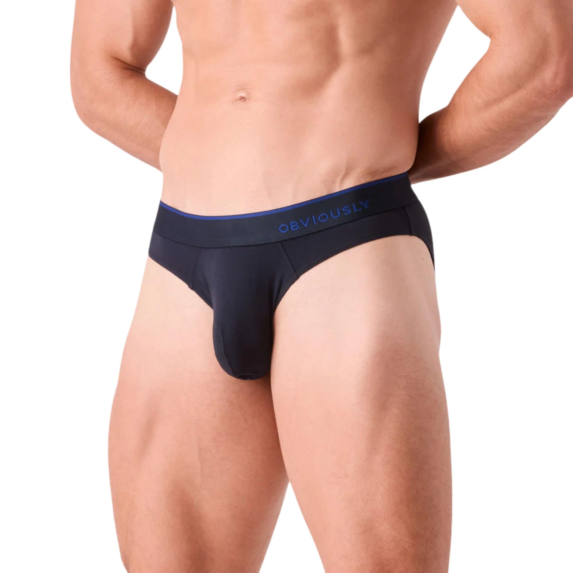 Obviously Men's Charcoal Primeman - Hipster Brief, S