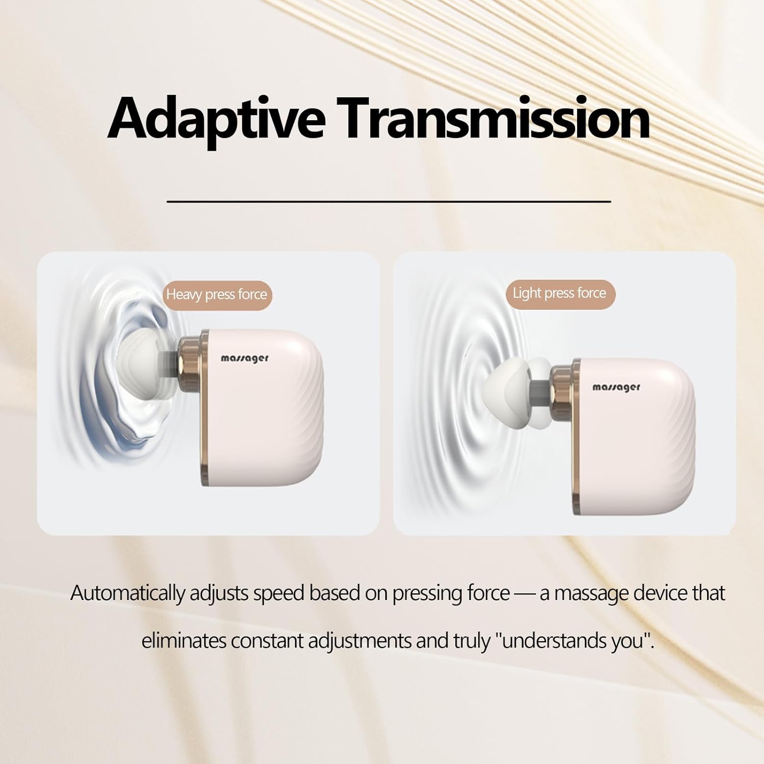 Mini Massage Gun, Portable Deep Tissue Muscle Massager with 4 Heads, Adjustable Speed & Pressure, Quiet Powerful Motor, Rechargeable Handheld Percussion Massager for Neck, Shoulder, Back & Legs Pink - Image 4