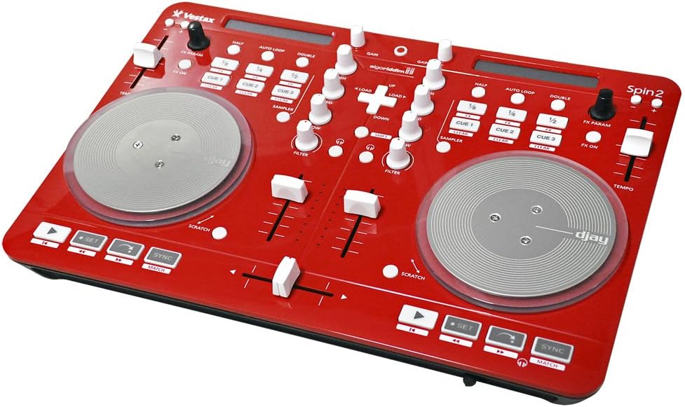 Vestax spin 2 mIDI red-red