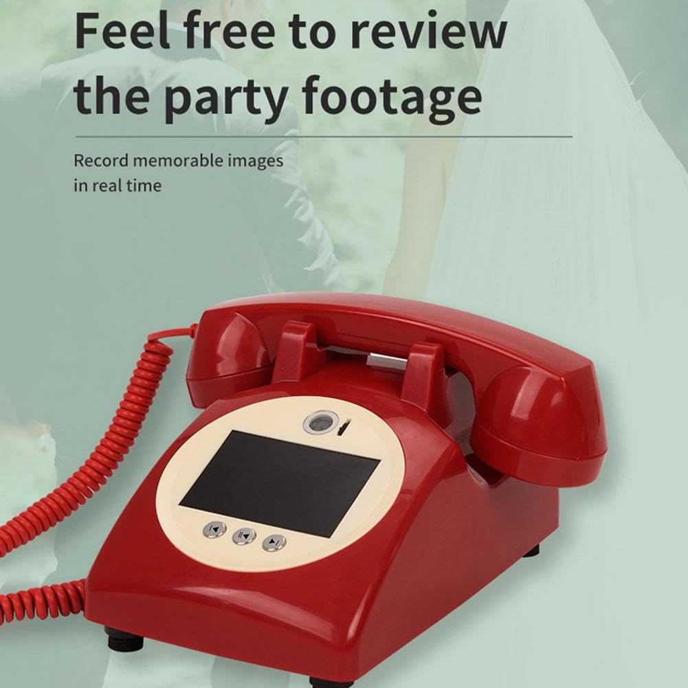 Video-Gästebuch Hochzeitstelefon - 1080p HD Aufnahme Für Besondere Anlässe