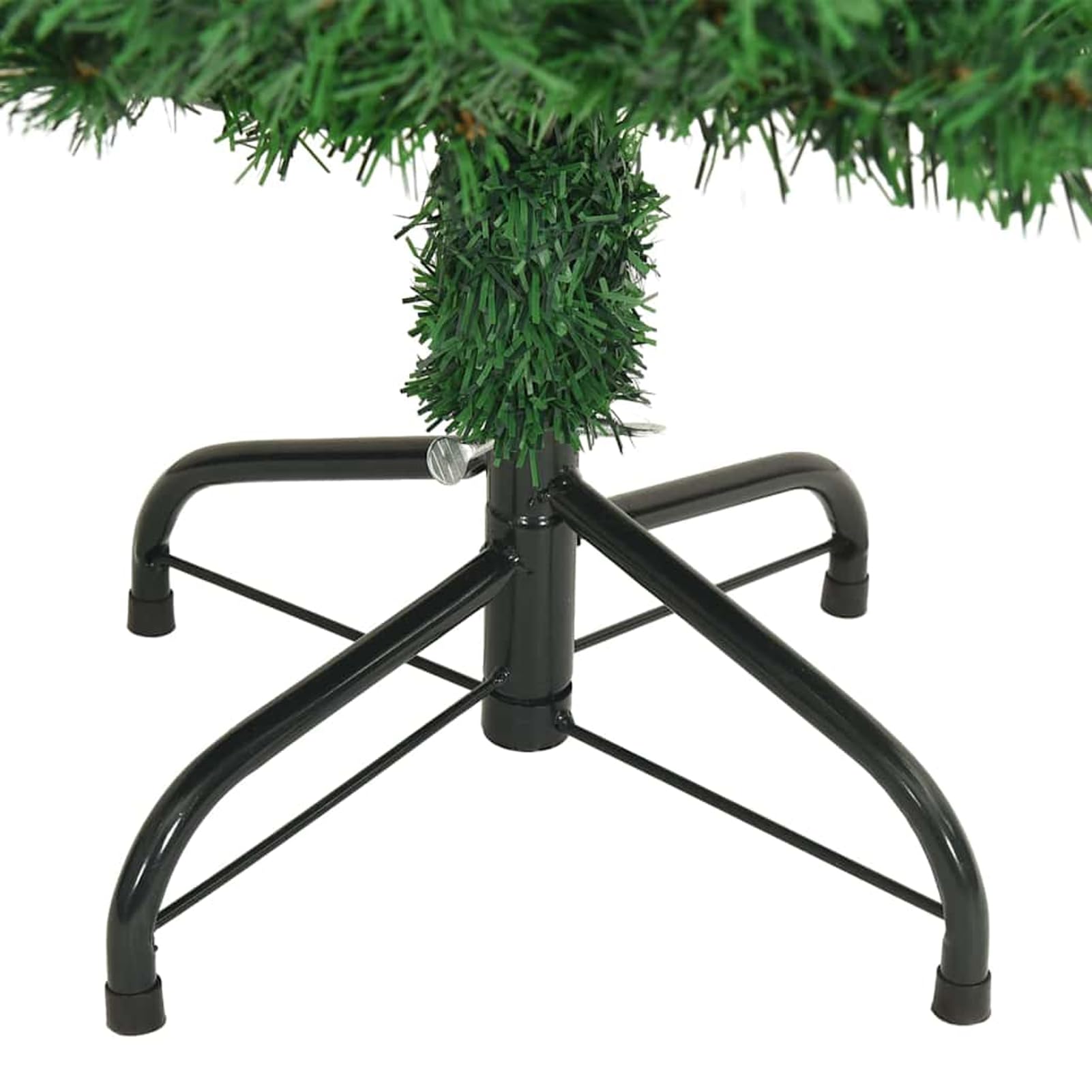 Albero di Natale Artificiale 120 cm Verde con 380 Punte, Rami Folti in PVC, Supporto in Acciaio, per Interni ed Esterni Riparati, Facile da Montare
