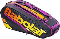 Babolat RH6 Pure Aero Rafa Tennis Bag - Holds 4-6 Racquets, Insulated Compartments, Shoe Pocket for Pros