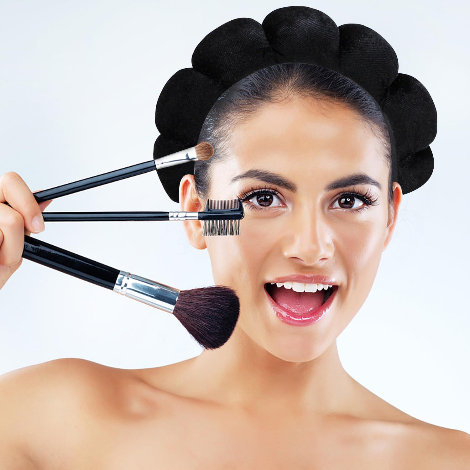 CATOR 1 Elastici Spa Fascia per Capelli da Donna, cerchietto skincare per Capelli per Lavare il Viso, Cura della Pelle, Trucco, Doccia, Rimozione del Trucco