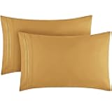 Pillow Cases - Luxury, Extra Soft, Cooling Pillow Covers - 2 PC Iconic Collection Pillowcases - Envelope Closure (Standard/Queen 20