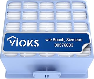 HEPA-Filter Luftfilter Lamellenfilter Hygienefilter Ersatz für Bosch Siemens 00576833 576833 Pollenfilter Hepafilter für Staubsauger BBZ156HF VSZ4G VZ153HFB VS06B BBZ153HF
