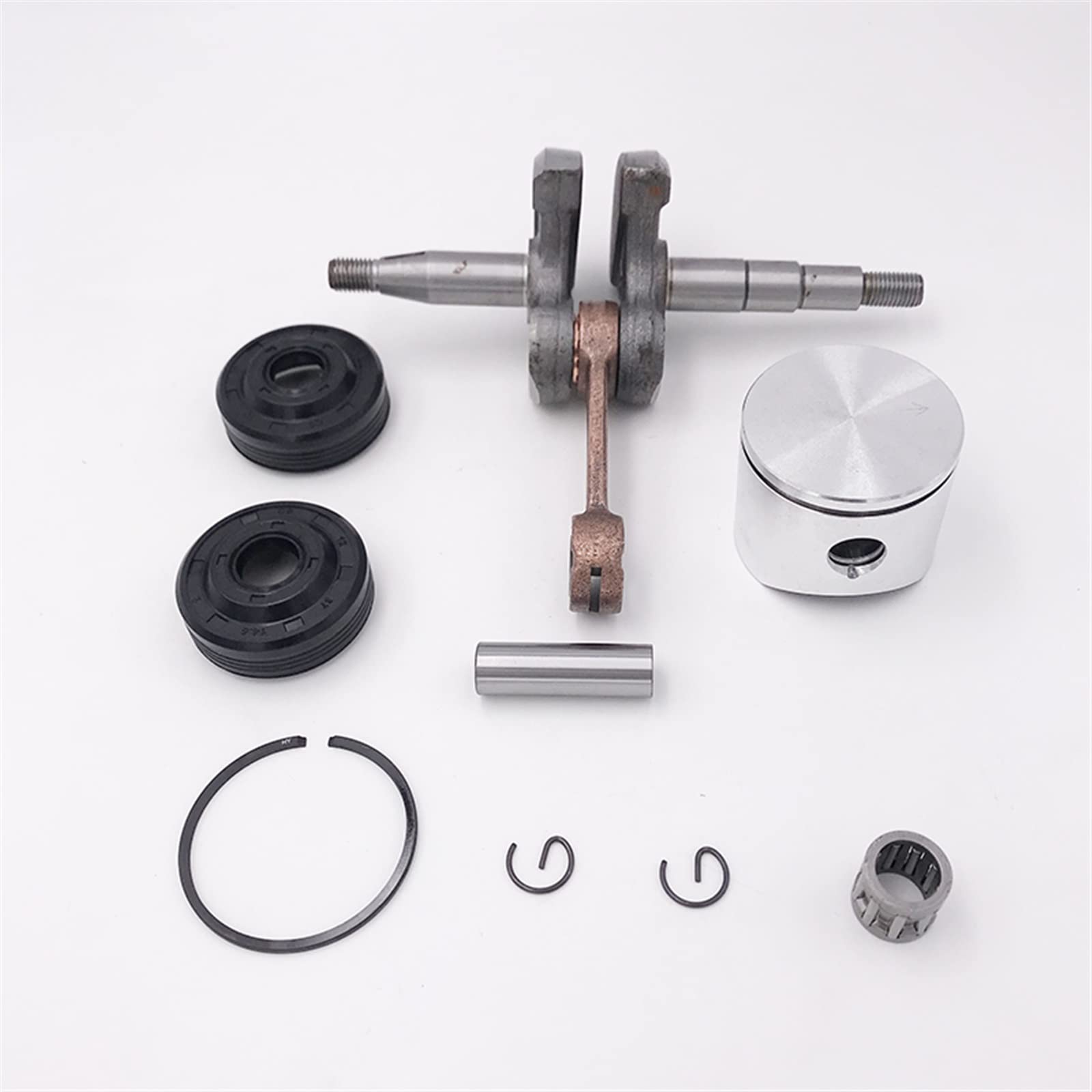 IWBR 38mm tłok wału korbowego łożysko korbowe zestaw uszczelek olejowych pasuje do HUSQVARNA 136 137 141 142 piła łańcuchowa części silnika piły łańcuchowej 530029794 (Size : Hus137 38mm)