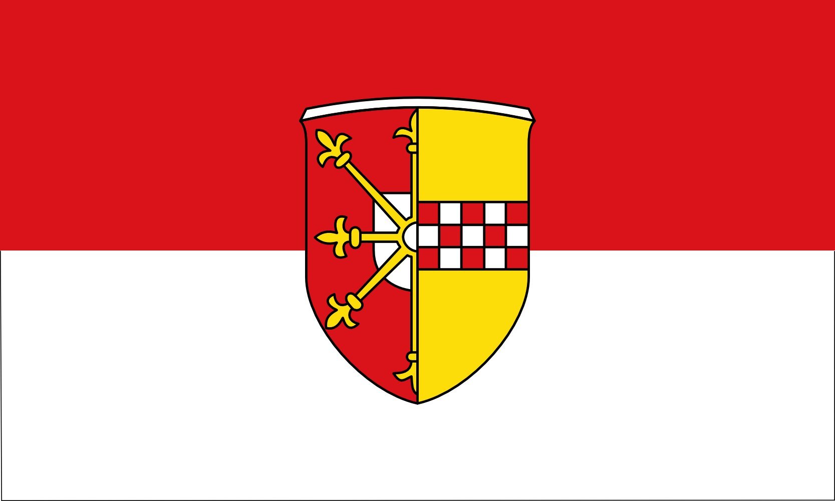 Drapeau Wattenscheid de qualité supérieure avec finitions renforcées extérieures