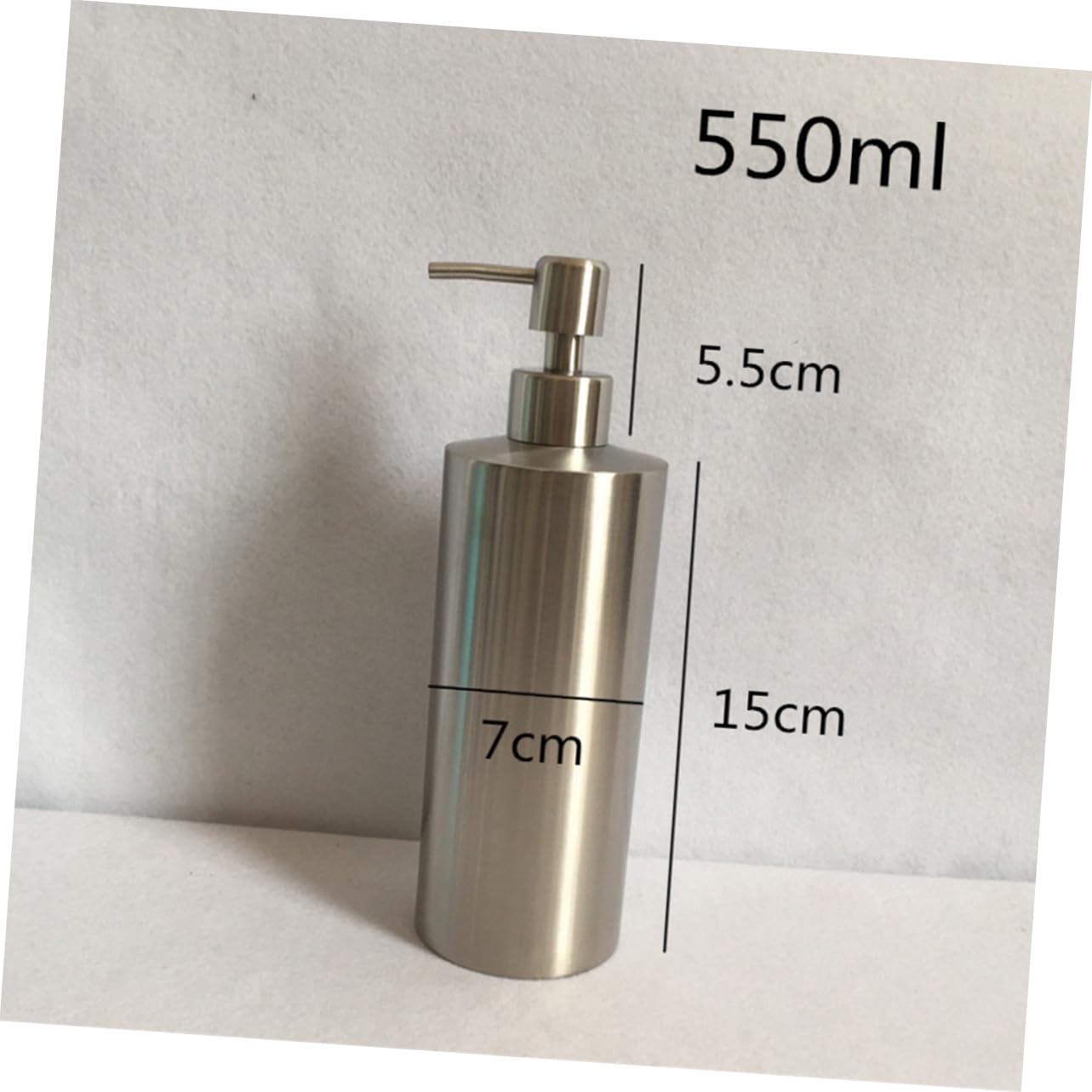 Alipis Stainless Steel Soap Dispenser Lotion Dispenser for Kitchen and Bathroom Elegant Design for Hand Soap Dish Soap Shampoo Body Wash and Reliable Pump