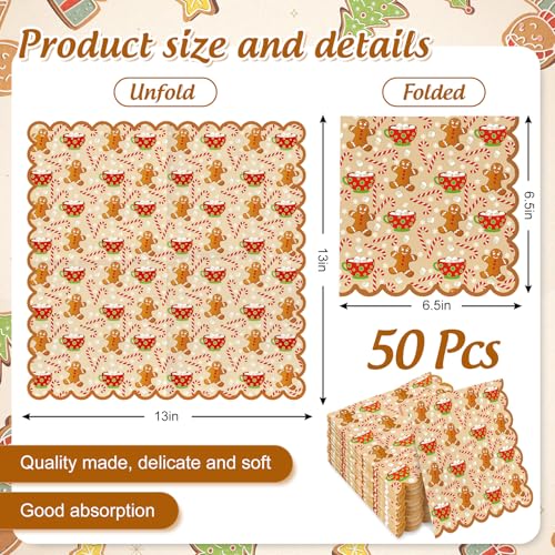 Servilletas de Navidad 50uds AnyDesign de papel 2