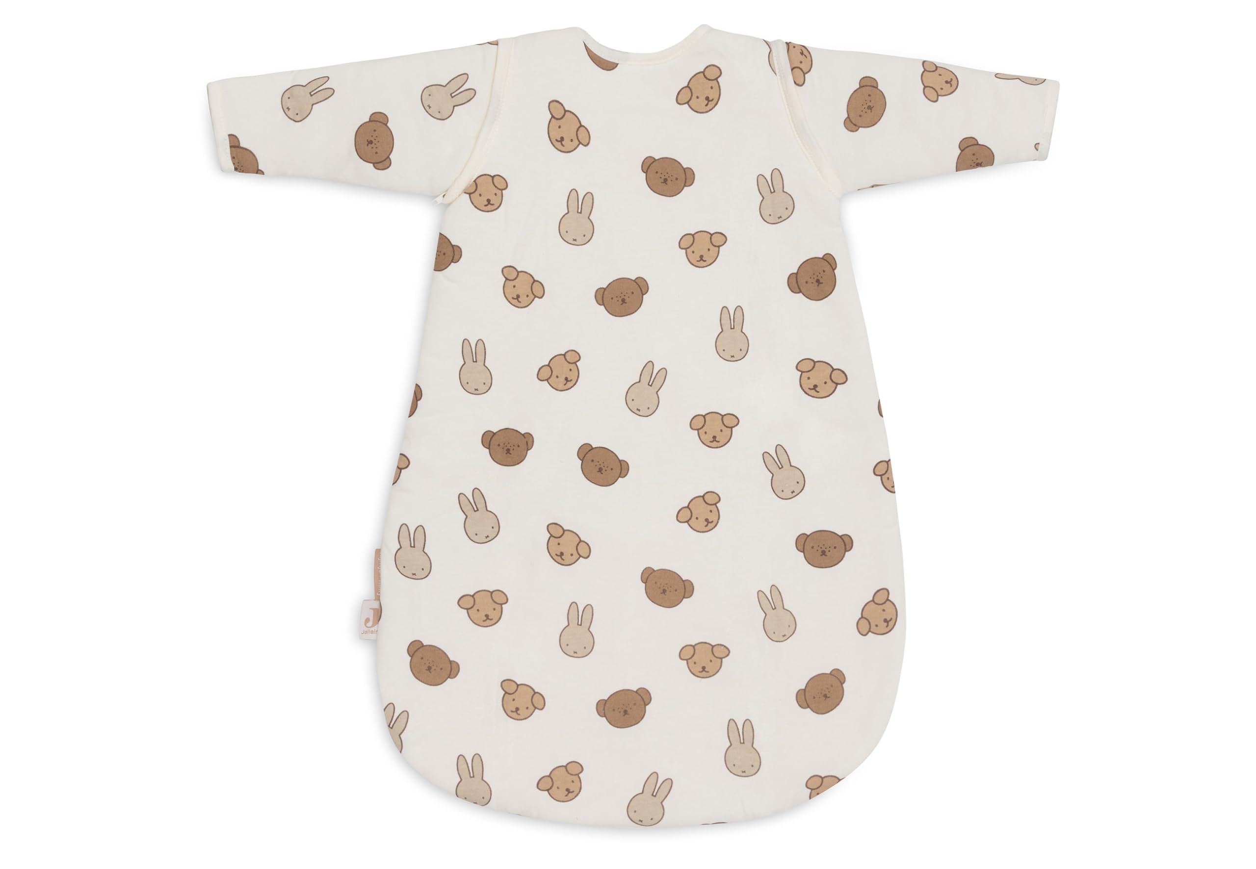 Jollein Śpiwór niemowlęcy – 60 cm – Miffy & Friends – bawełna – 2,5 do 3,5 TOG – zdejmowane rękawy – certyfikat Öko-Tex – śpiwór zimowy – również na wiosnę i jesień – śpiwór dla niemowląt