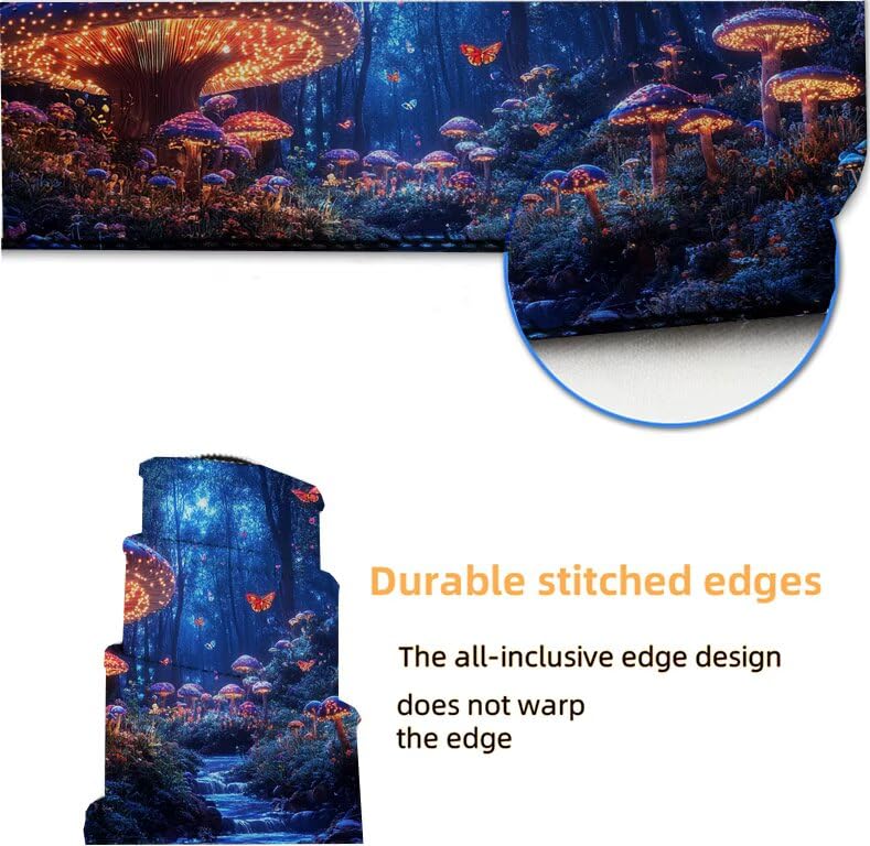Tapis de souris champignon XXL : la solution imperméable pour protéger votre bureau