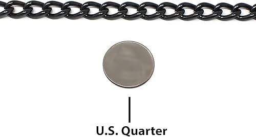 Miniatura 7 de Dogline Herm Sprenger - Collar de entrenamiento de perro de acero inoxidable negro con cadena antideslizante de clicker para perros pequeños,