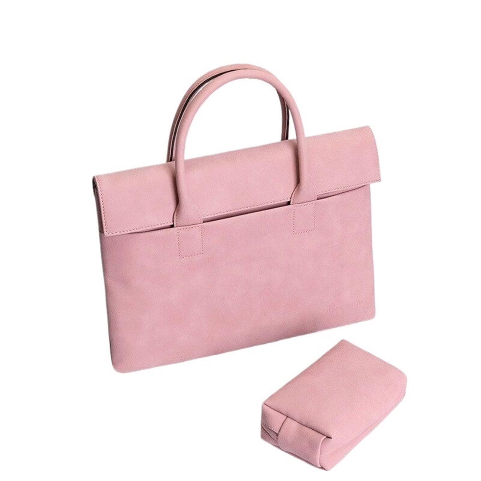 Torba na laptopa Torba na laptopa Teczka Torebka ramię Duża pojemność Nauczyciel biznesu(Pink,Duży)