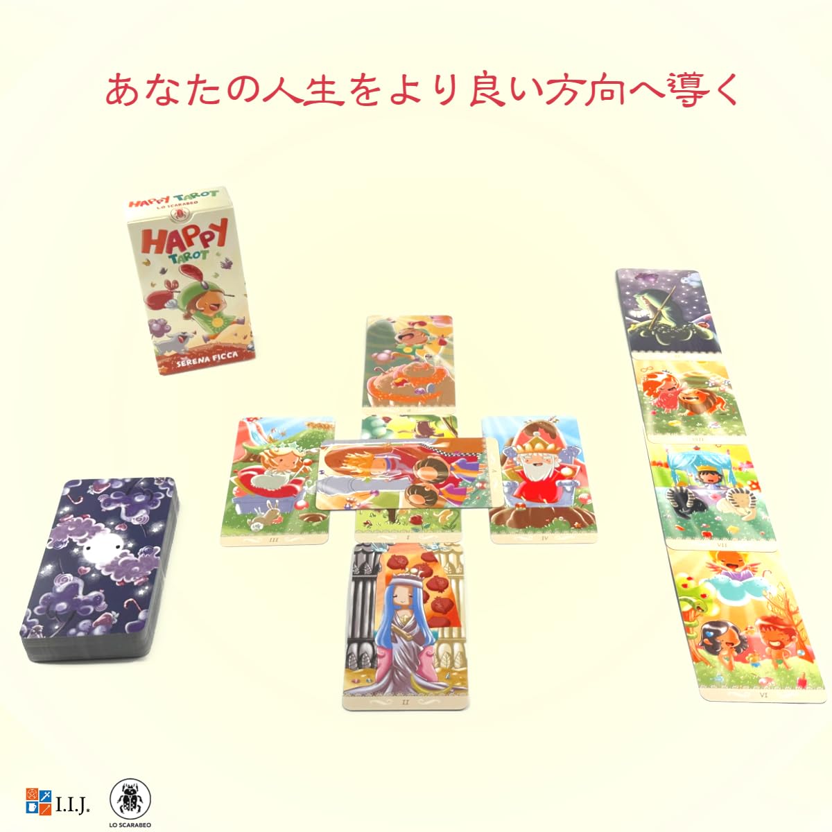 Amazon.co.jp: I.I.J タロットカード ハッピー・タロット Happy