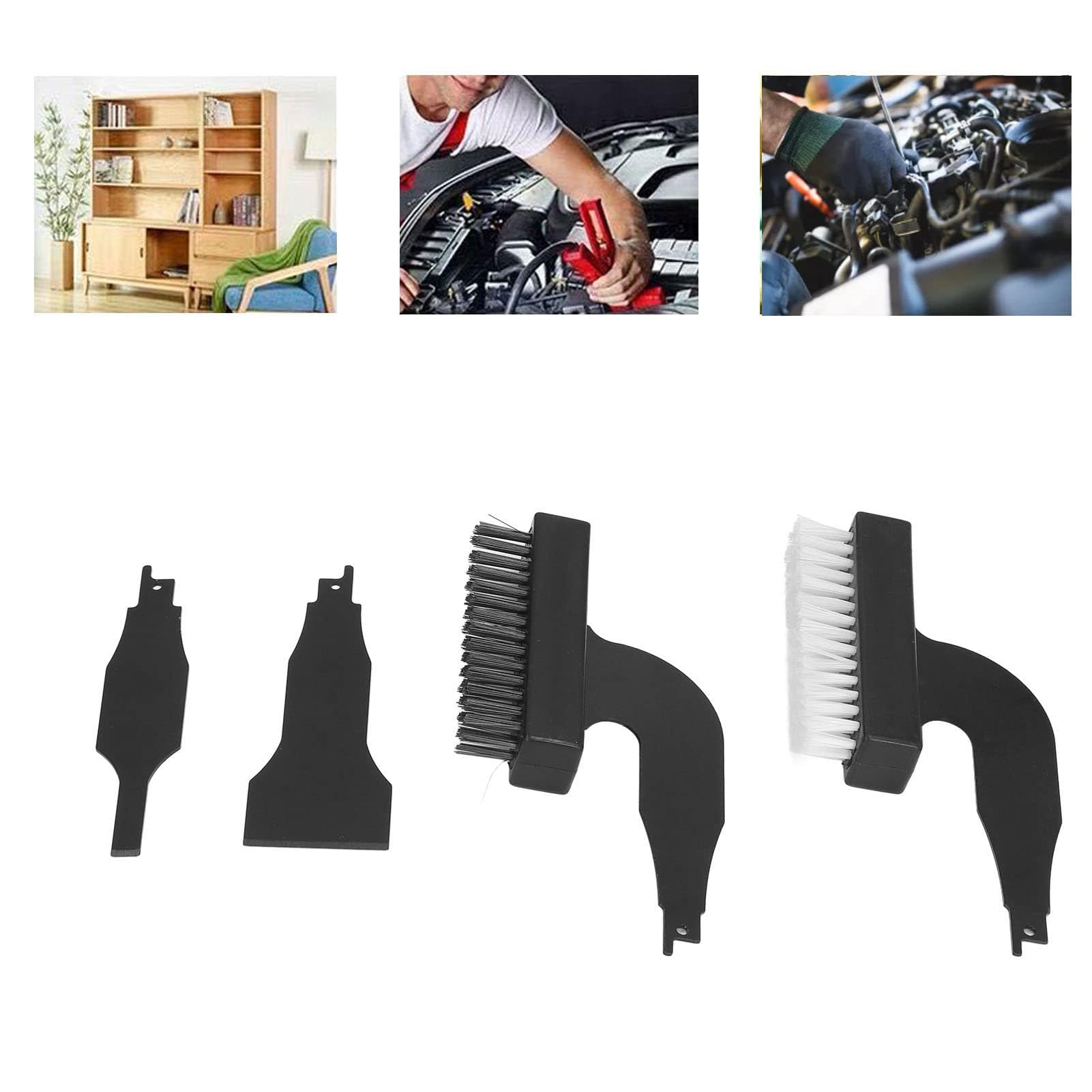 Kit Spazzola Spatola Alternativa 4 Pezzi, Strumento di Pulizia in Nylon per Filo Elettrico Spazzola Pala Strumento per Rimuovere Ruggine