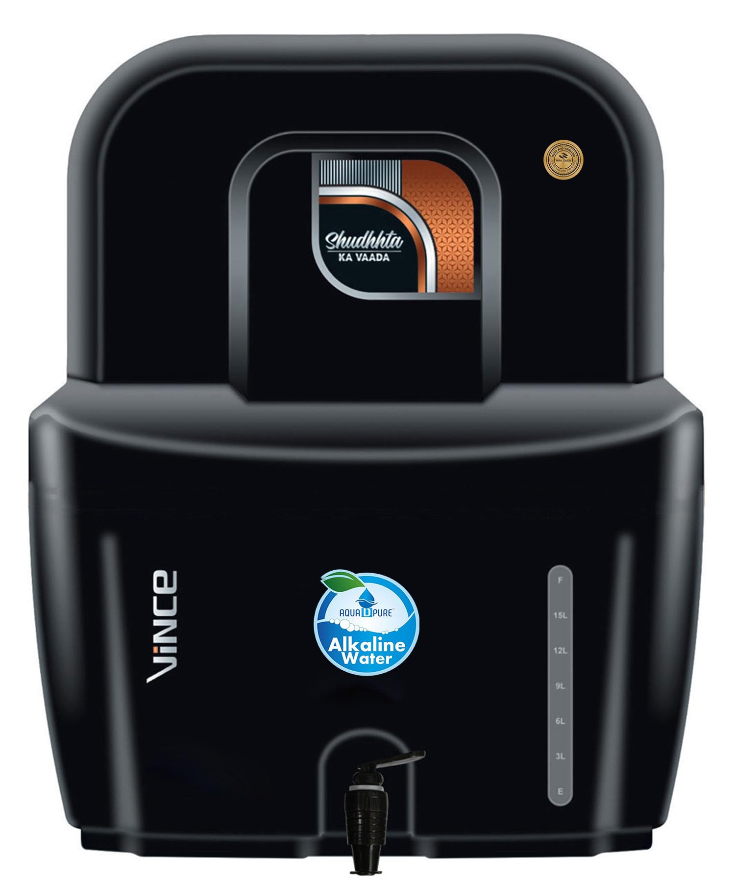 AQUA D PURE UV Water Purifier | UV + UF |12L Tank, 7 Stage Filtration, Copper + Alkaline Filter | Munciple corporation water having TDS below 200 | (NO RO, NO Booster Pump, No Taste Change,)-image-1