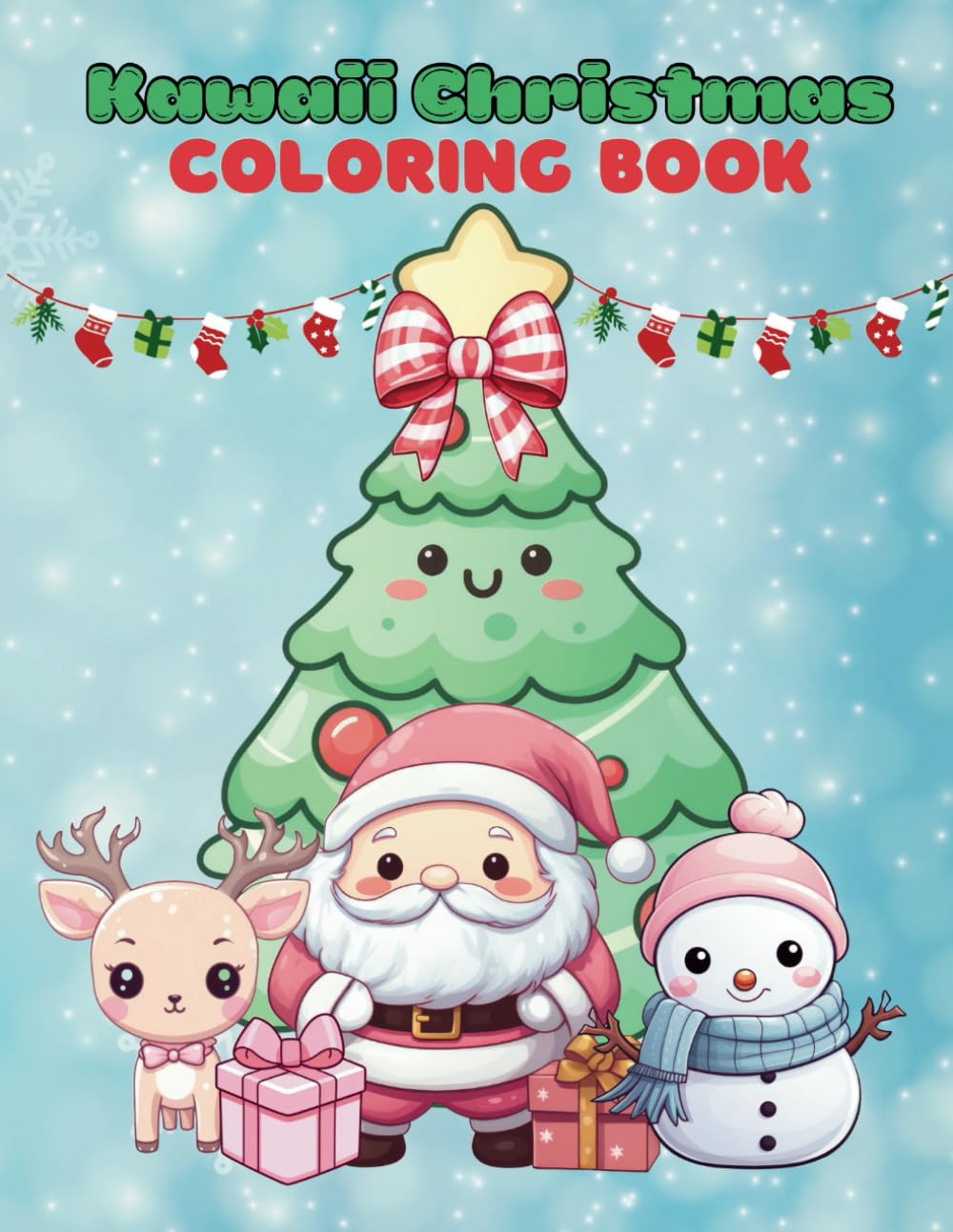 Kawaii Christmas Coloring Book