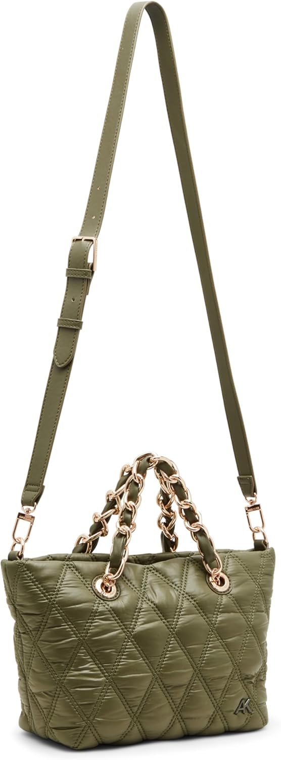 Anne Klein Quilted Nylon Small Tote with Convertible Strap - Image 3