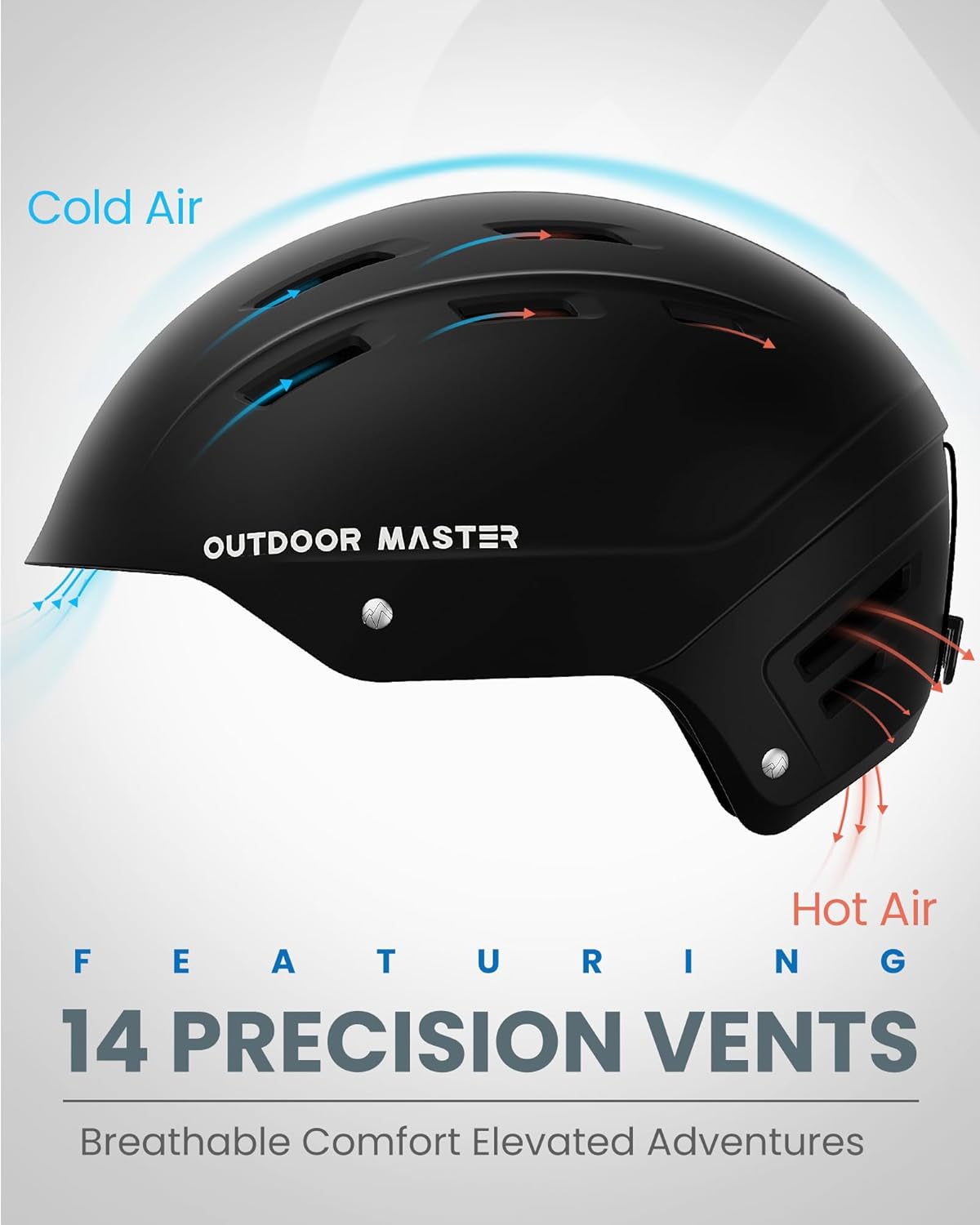 OutdoorMaster Kelvin II Ski Helmet - Snow Sport Helmet Snowboard Helmet for Men Women & Youth - Image 4