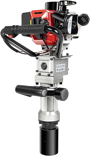 2 Stroke T Post Driver 32.6CC Gas Powered Fence Farm Push Pile Digger,Máquina portátil de piledriver de gasolina Piledriver