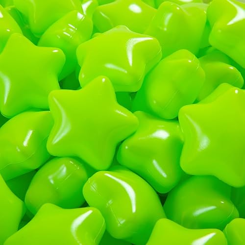 Miniatura 3 de STARBOLO 100 bolas de estrella para niños pequeños, bola de plástico sin ftalatos, sin BPA, no tóxicas, a prueba de aplastamiento, tienda de