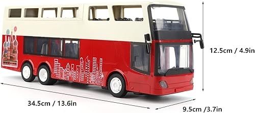 Miniatura 5 de VGEBY E640 001 1:18 Doble Decker Control Remoto Bus de Turismo - Niños DIY Modelo de Juguete de Coche