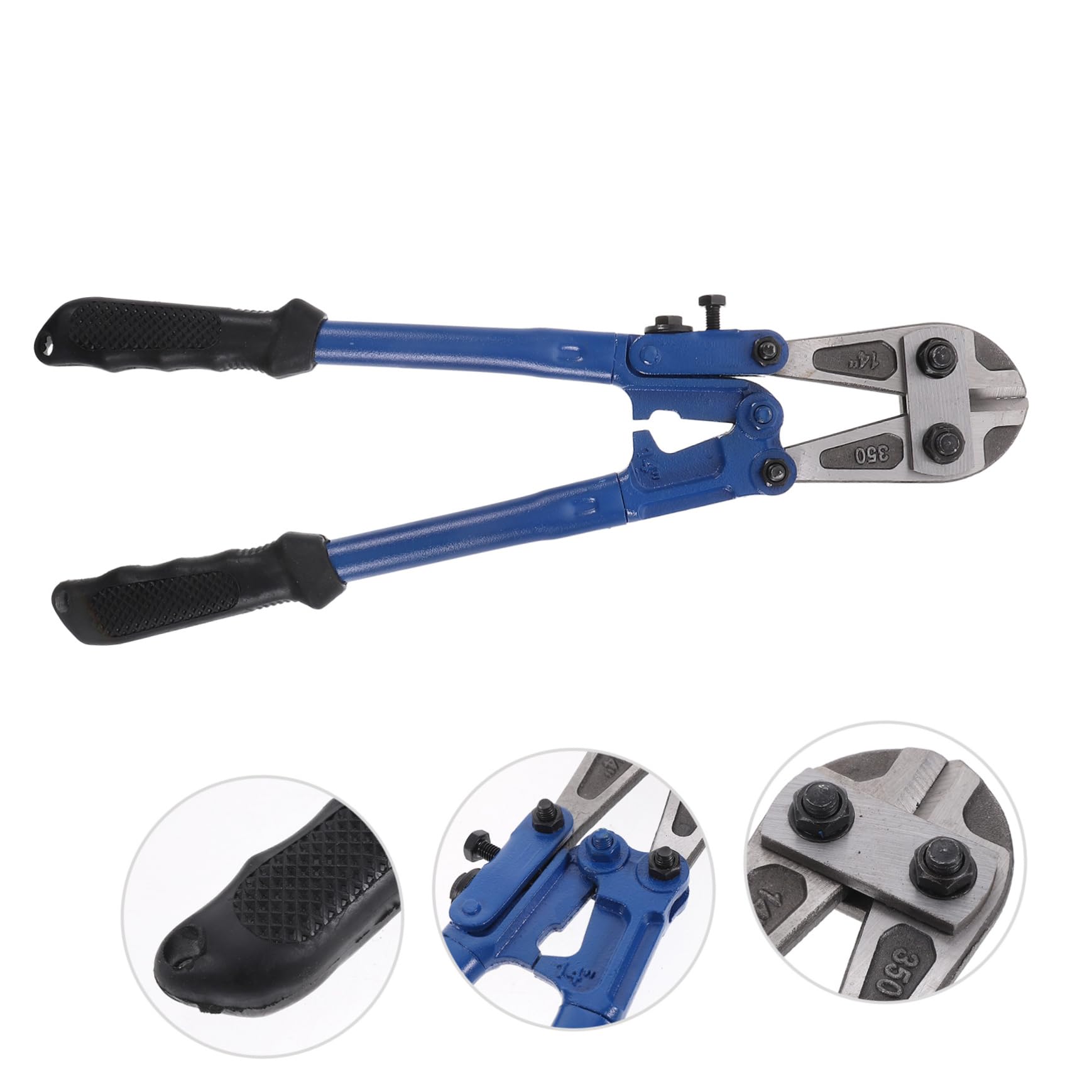 Tronchese 14 Pollici in Acciaio T8 Impugnatura Ergonomica in Gomma | Taglio Preciso di Rivetti e Catene, Salvasforzo, Uso Manuale in Cantiere, Officina per Artigiani e Tecnici