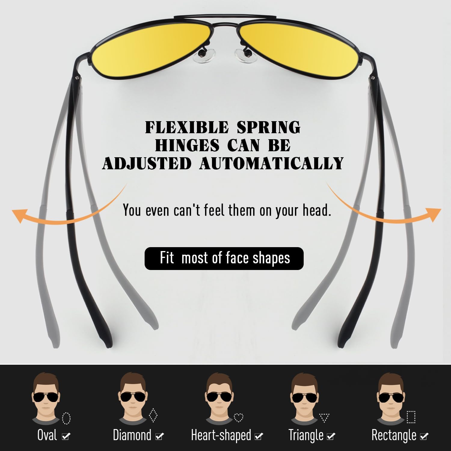 CGID GA61 Premium Al-Mg Alloy Pilot Polarized Sunglasses UV400, Full Mirrored Spring Hinges Sun Glasses for Men Women Shades thumbnail