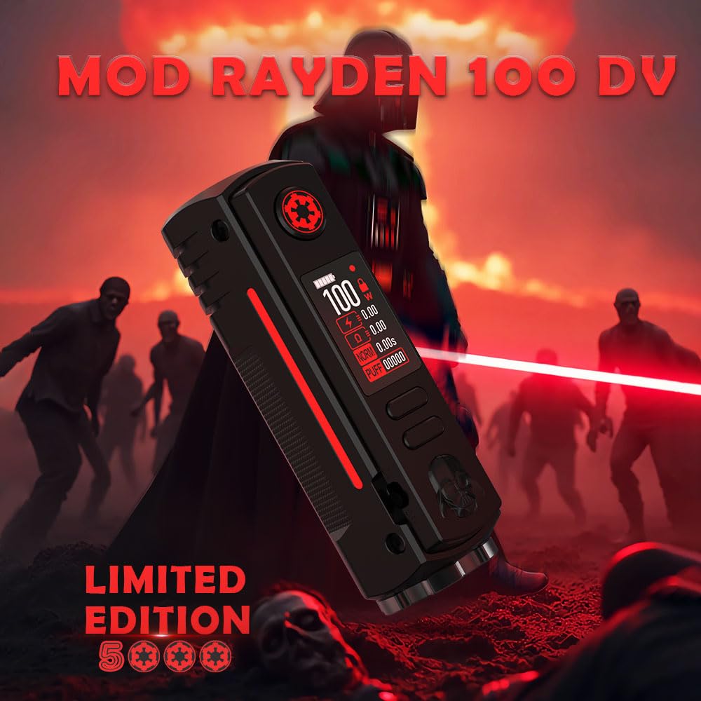 Rayden 100W Box Mod for Vapefly Kits, Stylish, Durable, and Customizable  Vaping Device, TVDC, 2ML Cartridge, No Nicotine, (Black Red): Amazon.co.uk:  Electronics & Photo