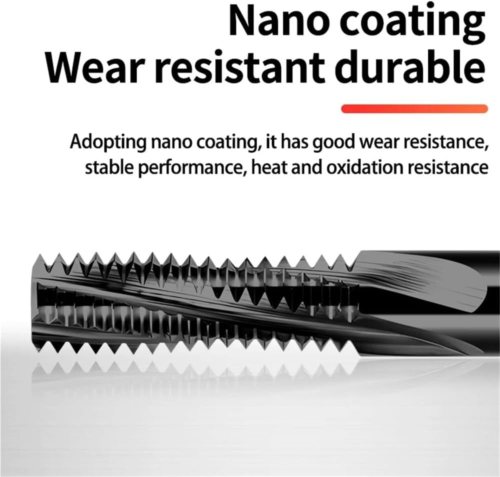 60° Tungsten Steel Full Thread Milling Cutter M3 M4 M5 M6 M8 M10 M12 M14 M16 Mill Mills Cutters(M12X1.75XD10X75L)